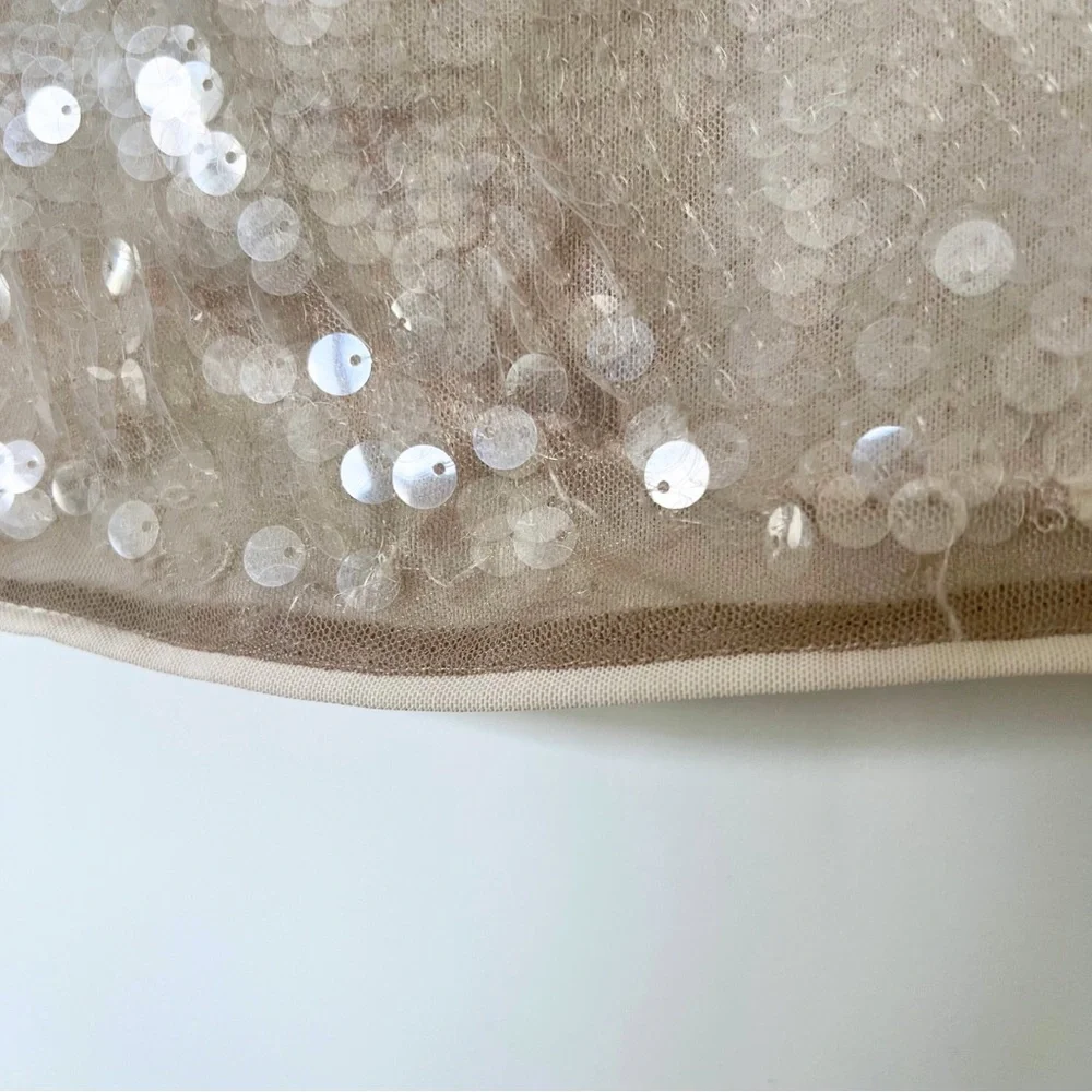 STAUD Eton Sequin Mini Dress in Moon Size XS - Picture 12 of 12